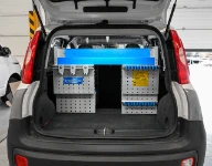 Vano di carico di Fiat Panda con allestimento Syncro System