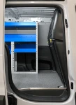 Vista laterale scaffale e pianale per Fiat Doblo
