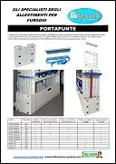 Volantino accessorio per alloggiare punte nel furgone ed altri oggetti lunghi