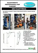 Gru elettrica per furgoni