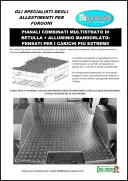 Pianali per furgoni in multistrato + alluminio mandorlato