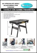 Tavolo per furgoni allestiti con gambe pieghevoli